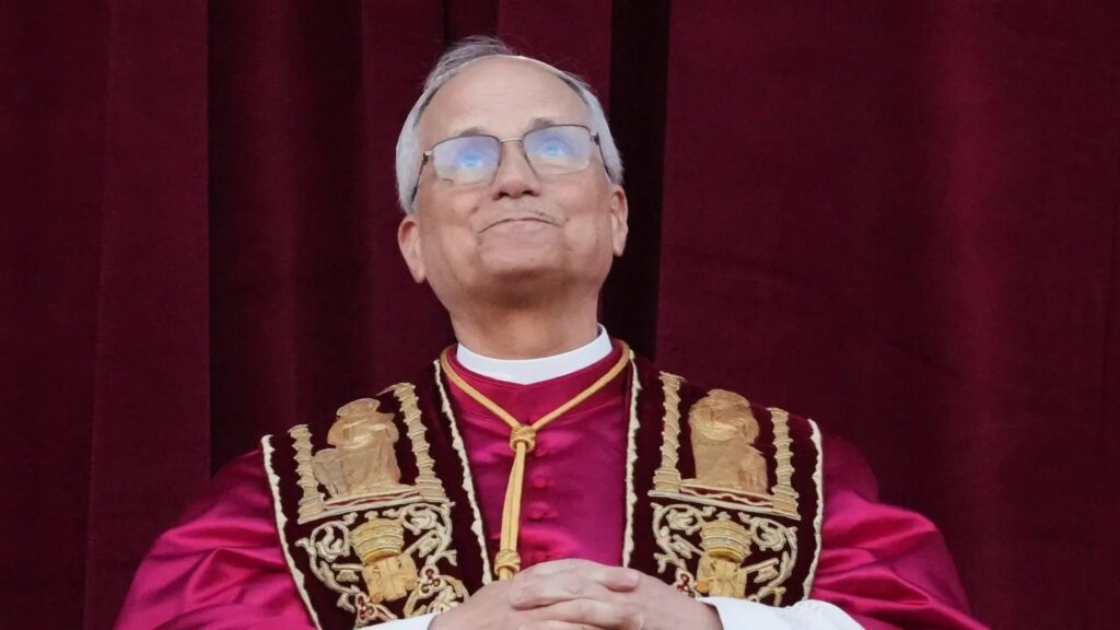 Pope Leo XIV on the day of his election May 8, 2025 (AP)