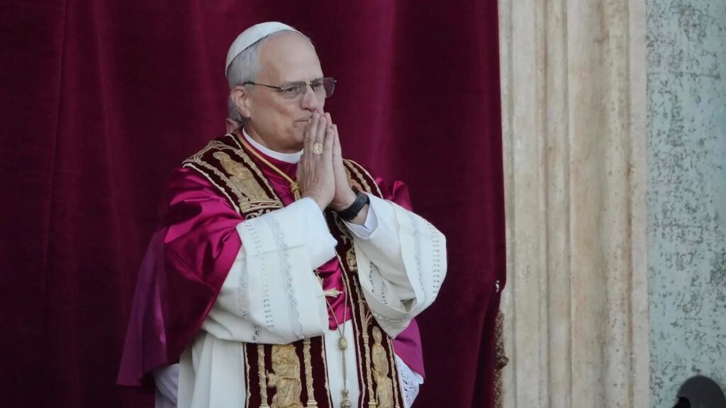 Pope Leo XIV on the day of his election May 8, 2025 (AP)